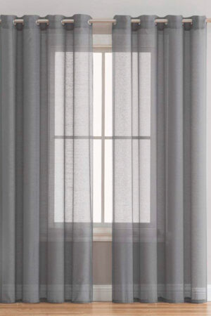 Κουρτίνα Με Τρουκς 140x260 BELE GREY - Image 1
