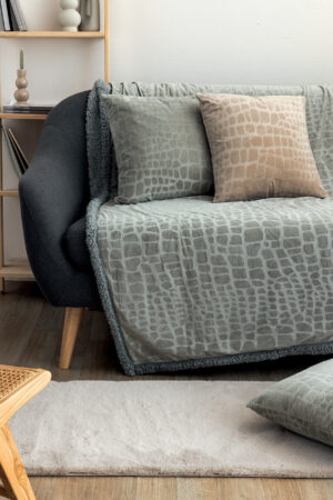 Διακοσμητική Μαξιλαροθήκη Home Décor 45x45 FLO BEIGE - Image 2