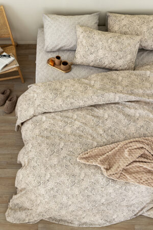 Σετ Μονά Σεντόνια Fashion Life 170x260 FL6243 Με Λάστιχο - Image 1