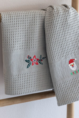 Σετ 2 Πετσέτες Κουζίνας Christmas Collection 50x70 NORA CHR100 EMBROIDERY 2 - Image 1