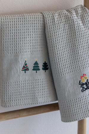 Σετ 2 Πετσέτες Κουζίνας Christmas Collection 50x70 NORA CHR101 EMBROIDERY 2 - Image 1