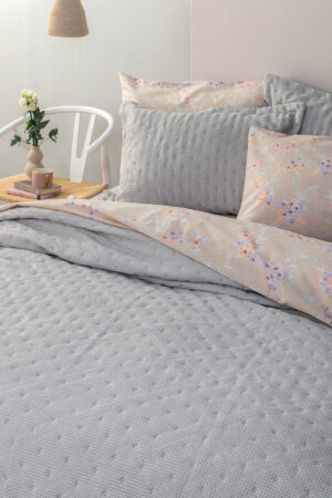 Ζεύγος μαξιλαροθήκες 50x70 Oxford ALISON GREY - Image 2