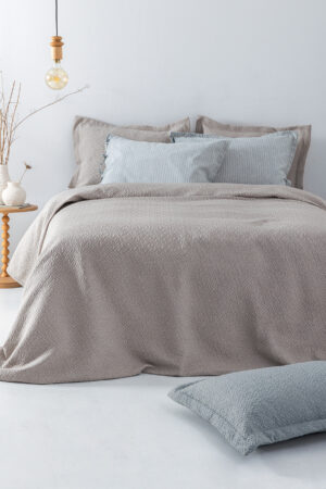 Κουβέρτα Matelasse 230X260 ZOE BEIGE - Image 1