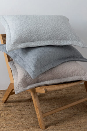Ζεύγος Μαξιλαροθήκες Matelasse Oxford  50X70 ZOE BEIGE - Image 1