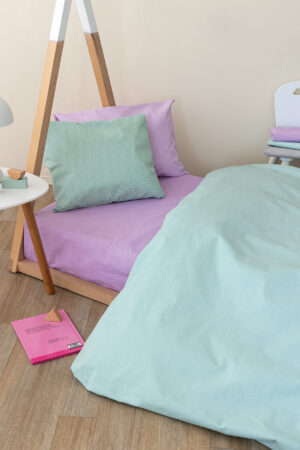 Σεντόνι Διπλό 140x200+32 TOTEM LILAC Με Λάστιχο - Image 2