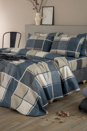 Σετ Μονά Σεντόνια Flannel Beauty 170x265 FB0236 Χωρίς Λάστιχο - Image 3