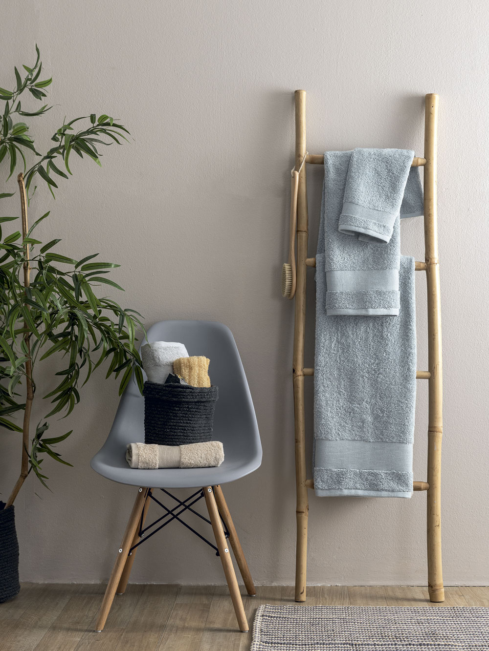 Πετσέτα Λουτρού Towels Collection 70x140 NAYA SILVER