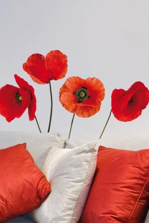 Poppies αυτοκόλλητα τοίχου βινυλίου (54101)
