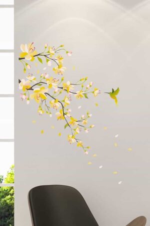 Yellow Branch αυτοκόλλητα τοίχου βινυλίου (54107)