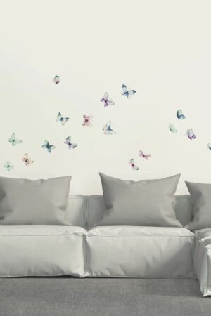 Watercolour Butterflies αυτοκόλλητα τοίχου βινυλίου M (54117)