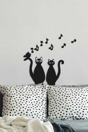 Cats Silhouettes αφρώδη αυτοκόλλητα τοίχου  M (54511)