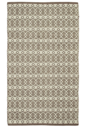 Βαμβακερό Χαλί Santorini Brown 70X200 Koulis Carpets - Image 1