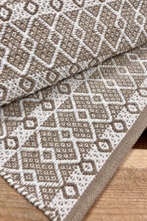 Βαμβακερό Χαλί Santorini Brown 70X200 Koulis Carpets - Image 2