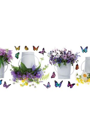 Wild Flowers αυτοκόλλητα τοίχου βινυλίου (58398) - Image 2