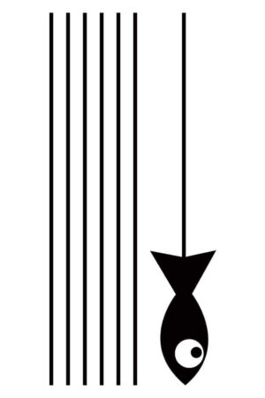 Cat & Fish αυτοκόλλητα τοίχου βινυλίου S (59159) - Image 3