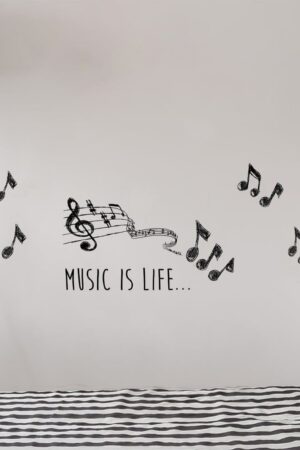 Music αυτοκόλλητα τοίχου βινυλίου S (59160)