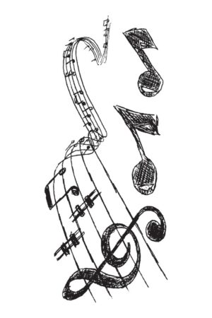 Music αυτοκόλλητα τοίχου βινυλίου S (59160) - Image 3