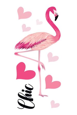 Flamingos αυτοκόλλητα τοίχου βινυλίου (59175) - Image 3