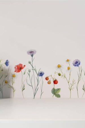 Field Flowers αυτοκόλλητα τοίχου βινυλίου (59178) - Image 1