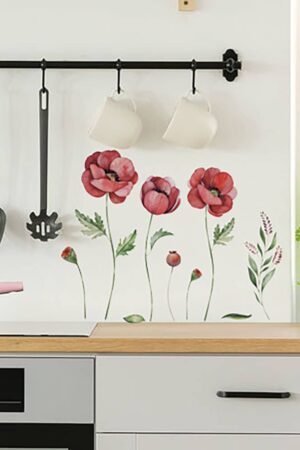 Poppies αυτοκόλλητα τοίχου βινυλίου (59180)