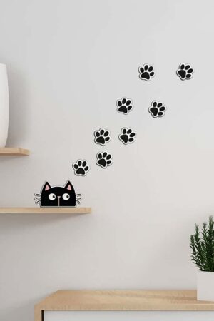 Cat & Paws αφρώδη αυτοκόλλητα τοίχου S (59516)
