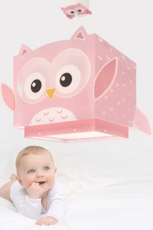 Little Pink Owl παιδικό φωτιστικό οροφής (64482)