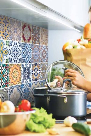 Azulejos L πλάτη προστασίας τοίχου εστιών κουζίνας (67202) - Image 1