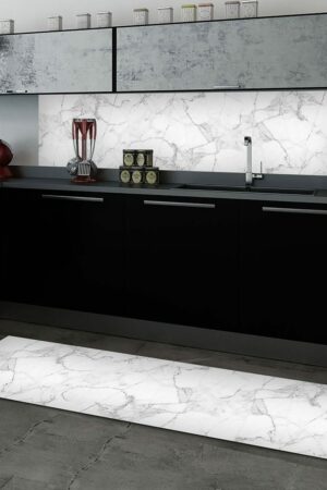 White Marble πλάτη προστασίας τοίχων κουζίνας και μπάνιου (67323) - Image 3