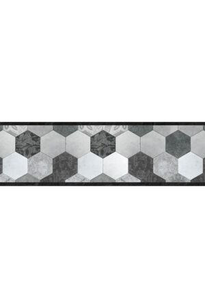 Grey Exagons - XL διάδρομος βινυλίου (83710) - Image 2