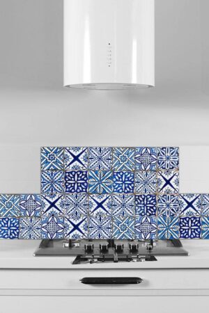 Blue Azulejos πάνελ αλουμινίου εστίας L (86207) - Image 2