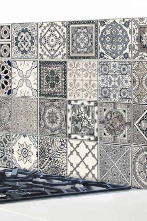 Grey Azulejos πάνελ αλουμινίου εστίας L (86210)