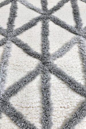 Μοντέρνο Χαλί Thick 825 Grey Cream 200X250 Koulis Carpets - Image 2