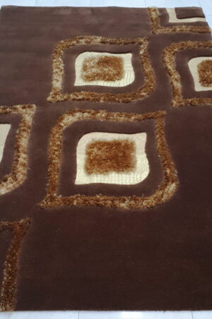 ΧΑΛΙ FIORY BROWN-GOLD 160X230 ASLANIS HOME