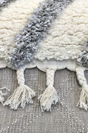 Μοντέρνο Χαλί Thick 826 Grey Cream 235X290 Koulis Carpets - Image 3