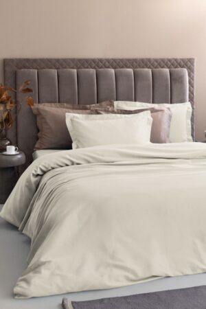 Σετ Υπέρδιπλα Σεντόνια 240x270 Posh Sateen IVORY - Image 1