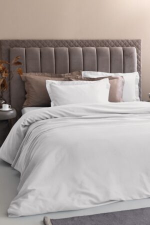 Σετ Υπέρδιπλα Σεντόνια 240x270 Posh Sateen WHITE - Image 1