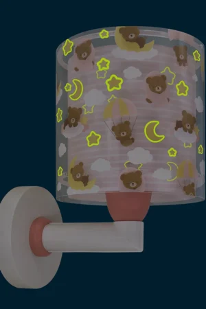 Baby Teddy Pink απλίκα τοίχου (41579S) - Image 3