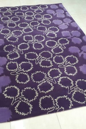 Μοντέρνο Χαλί Χειροποίητο Cacharel 1011 Purple 200X300 Biokarpet - Image 1