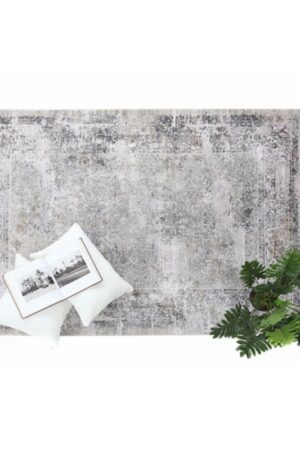 Μοντέρνο Χαλί Bamboo Silk 5987A Grey Anthracite 160X230 Royal Carpet - Image 3