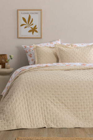 Κουβερλί ημίδιπλο 160x240 NICO/2 BEIGE - Image 3