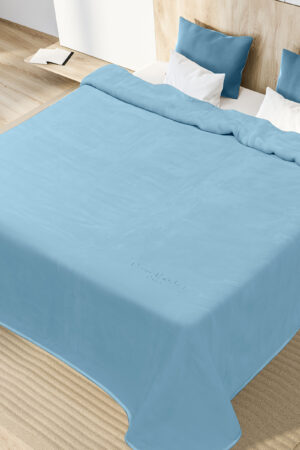 Κουβέρτα Βελουτέ Μονή Nancy 545 Light Blue 3 Pierre Cardin - Image 2
