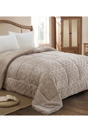 ΚΟΥΒΕΡΤΟΠΑΠΛΩΜΑ ΥΠΕΡΔΙΠΛΟ 220X240 ADAM HOME (822) TAUPE