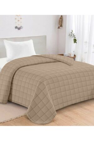 ΚΟΥΒΕΡΛΙ ΚΑΠΙΤΟΝΕ KING SIZE 240Χ260 ADAM HOME ANTEL MOCHA - Image 1