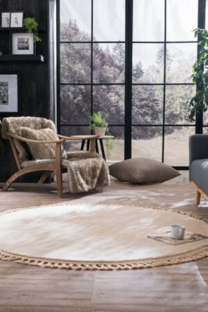Στρογγυλό Χαλί Softy New 02 Διαμέτρου 120cm Teoran - Image 1