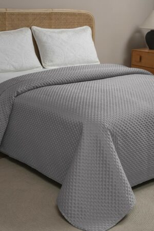 Κουβερλί Υπέρδιπλο Imperial Dark Grey Adam Home - Image 1