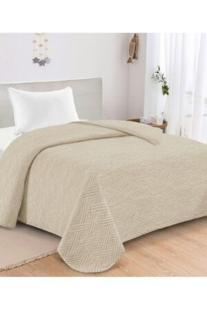 ΚΟΥΒΕΡΛΙ MICROFIBER KING SIZE 240X260 ADAM HOME GLORIA CREAM - Image 1