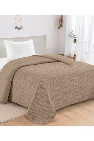 ΚΟΥΒΕΡΛΙ MICROFIBER ΜΟΝΟ 160X240 ADAM HOME GLORIA MOCHA
