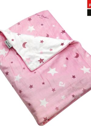 Βρεφικές Κουβέρτες Fleece Αγκαλιάς Moon Pink Pierre Cardin
