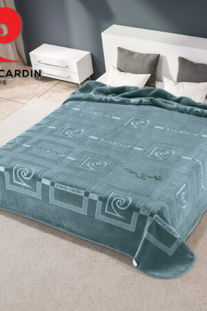 Κουβέρτα Βελουτέ Υπέρδιπλη Nancy 657 Laguna 71 Pierre Cardin - Image 1