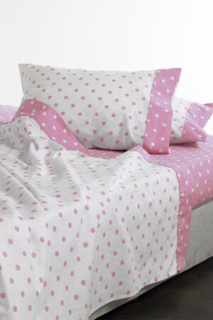 Σετ Κουβερλί Μονό Sweet Dreams 170x250 DOTS PINK - Image 1
